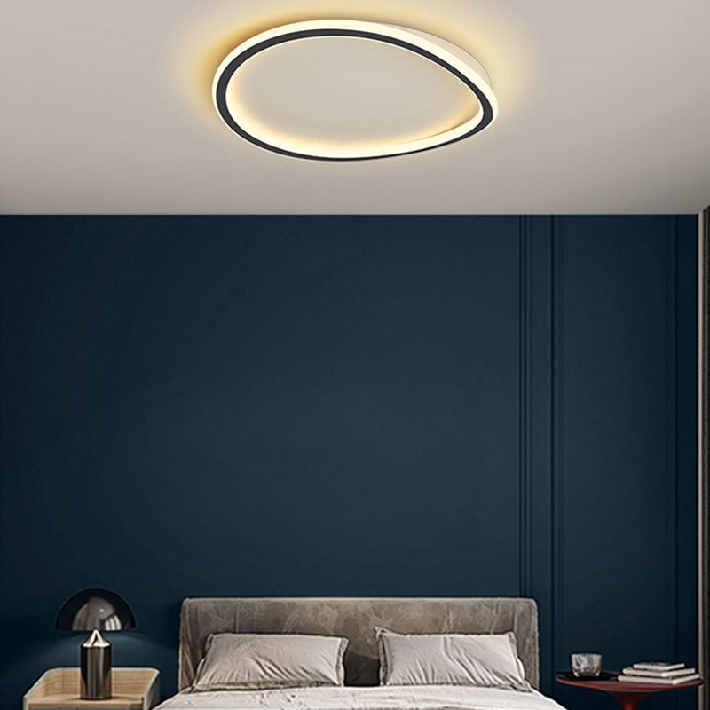 Minimalist Ceiling Light Black & White Household Lamp for Living Room Dining Room