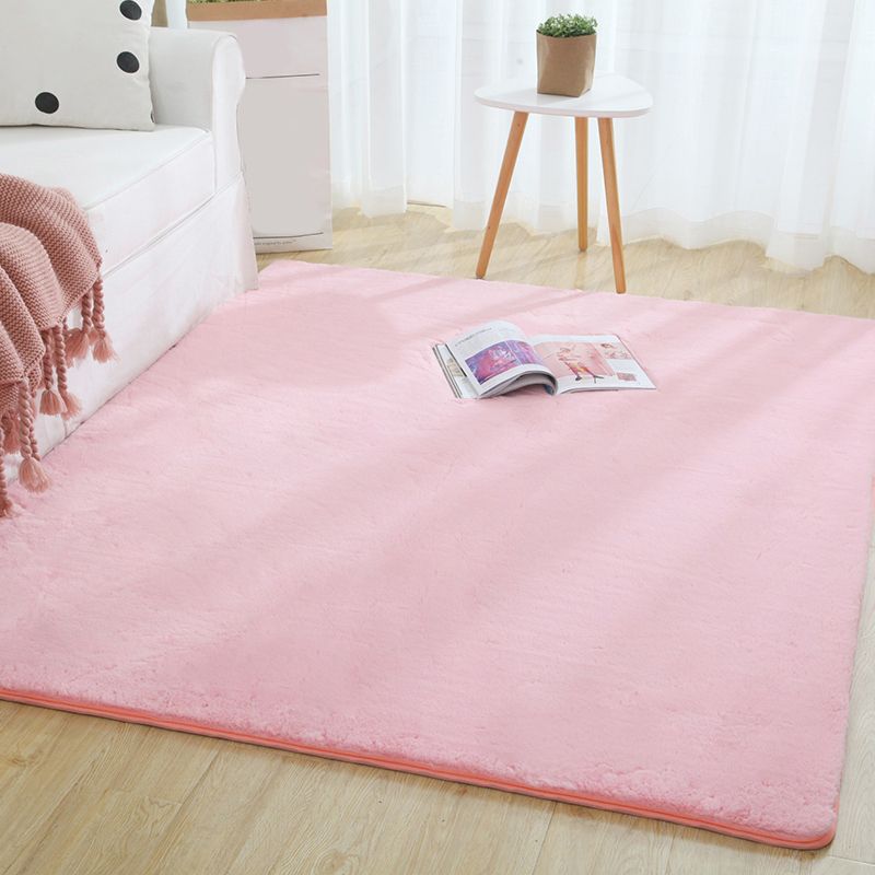 Multi-Color Solid Color Rugte Cotton Mischung Einfacher Fläche Teppich Anti-Rutsch-Backing Haustierfreundlichkeit Easy Care Area Teppich für Zuhause