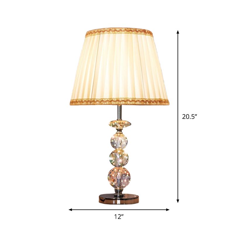 Ball Clear Crystal Lampe LAMPE MODERNE 1 BULBE BEIGE / CAFE