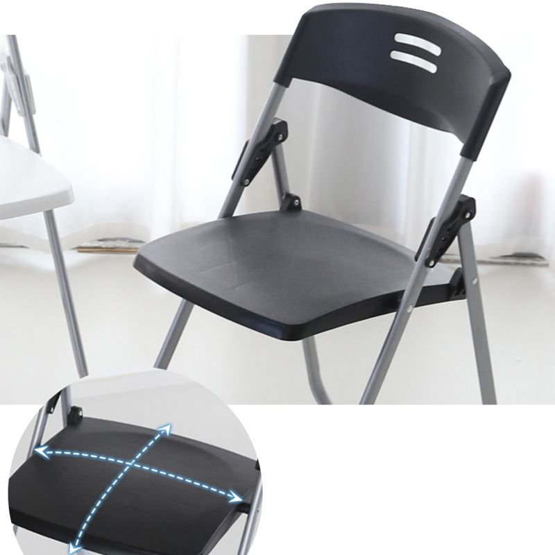 Modern Armless Conference Chair Plastic Low Back Folding Chair