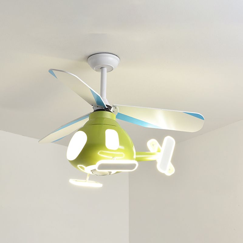 Modern Ceiling Fan Lamp LED Ceiling Mount Lamp with Acrylic Shade for Bedroom