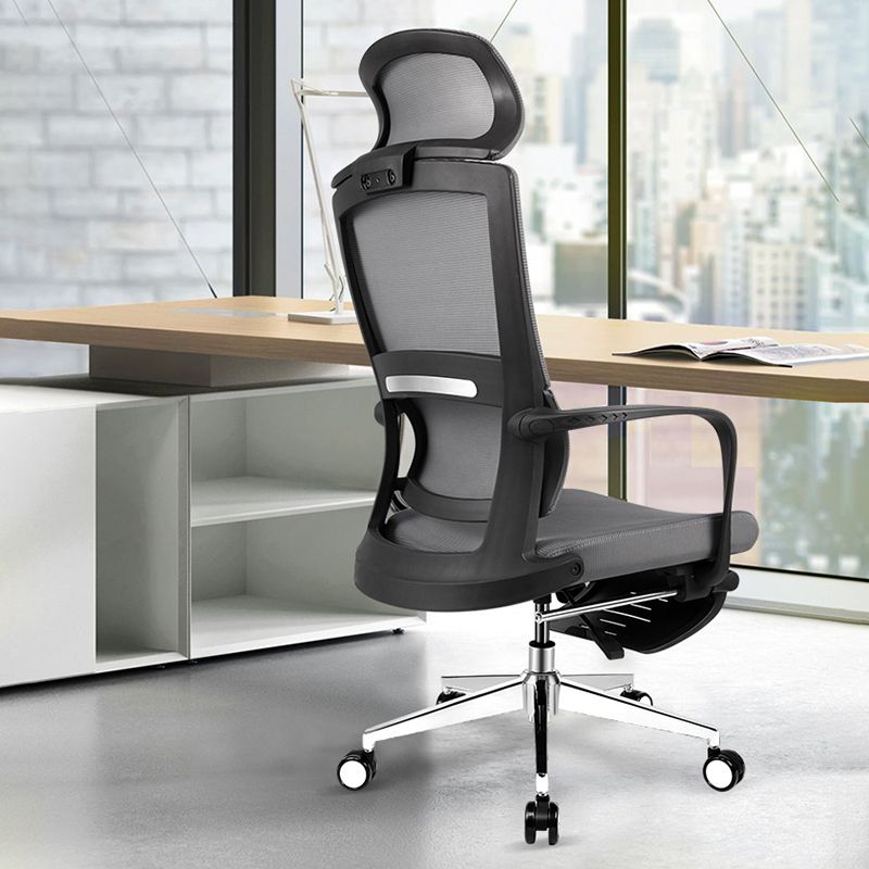 Fixed Arms Chair Modern Adjustable Seat Height Office Chair with Wheels