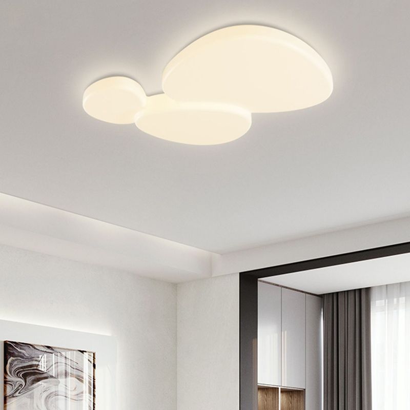 3 Lights Ceiling Light Modern LED Ceiling Mount Light with Acrylic Shade for Bedroom