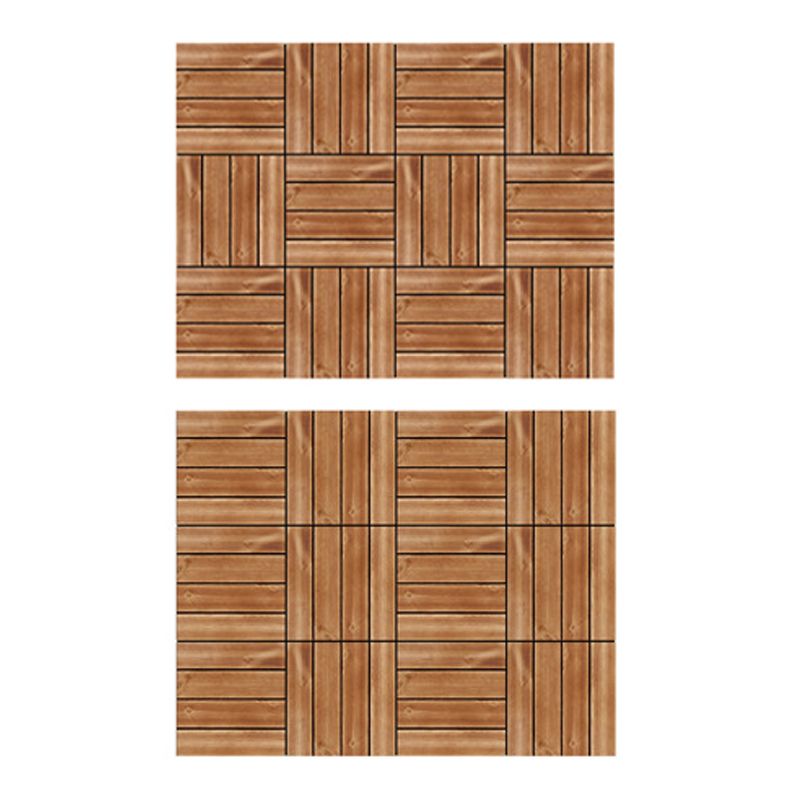 Pine Floor Tile Water Resistant Click Lock Tradition Wooden Floor for Living Room