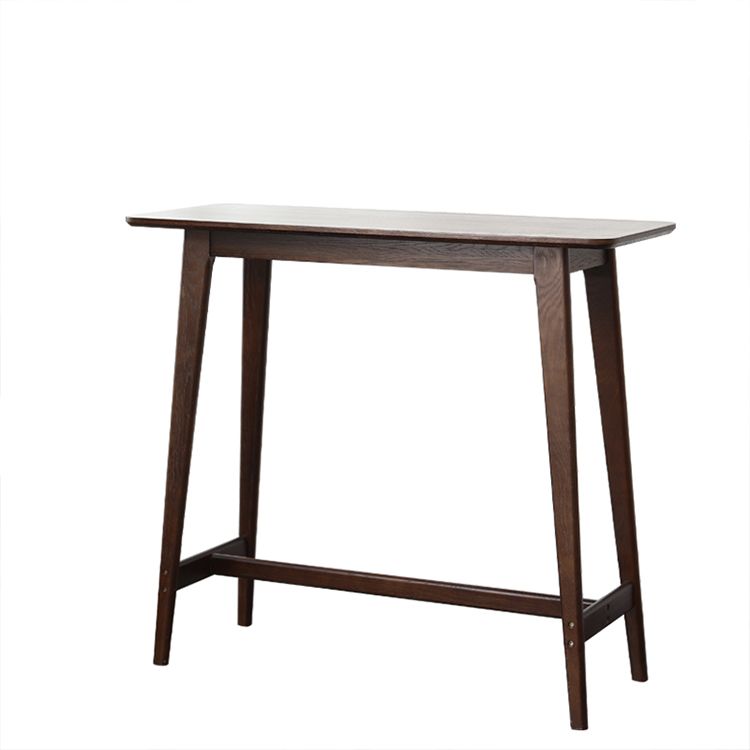 Wood Counter Height Table with Rectangle Table Top Trestle Table - 41.3" H