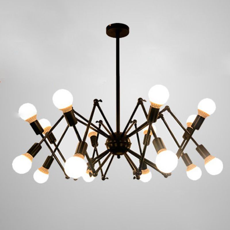 Spider Chandelier Light Fixture Industrial Metal Pendant Lighting for Restaurant