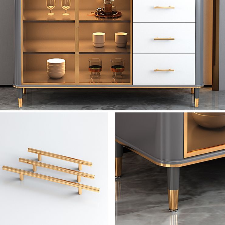 Glam Dining Room Sideboard Table Drawers and Storage Sideboard