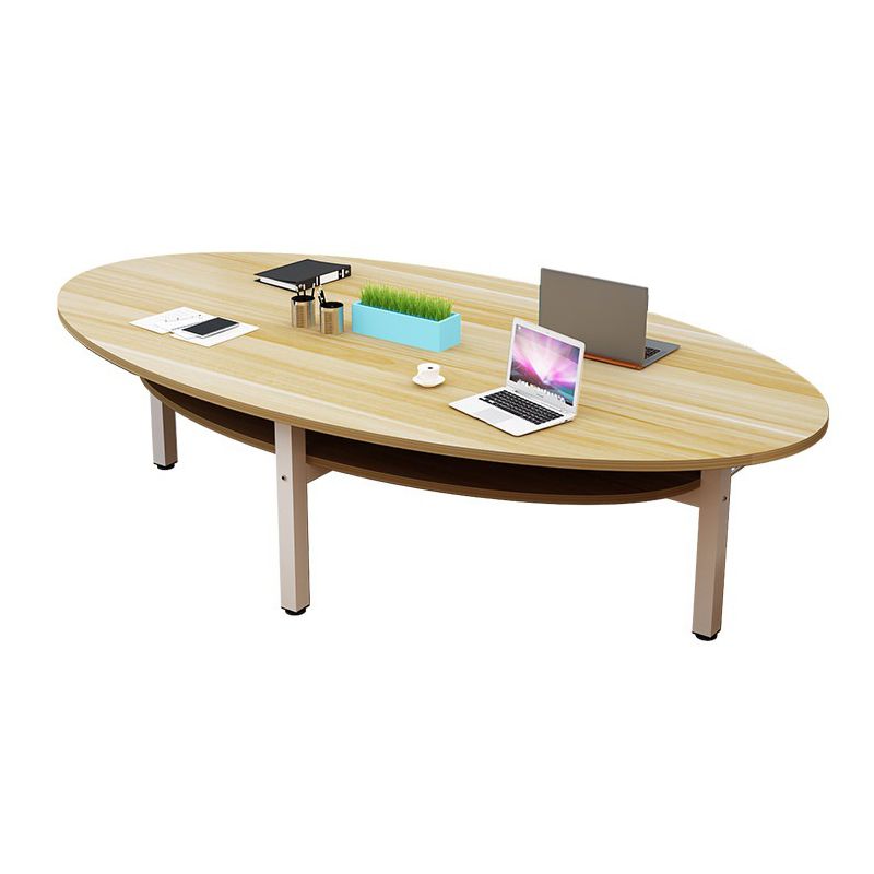 Manufactured Wood Office Desk Contemporary Oval Writing Desk