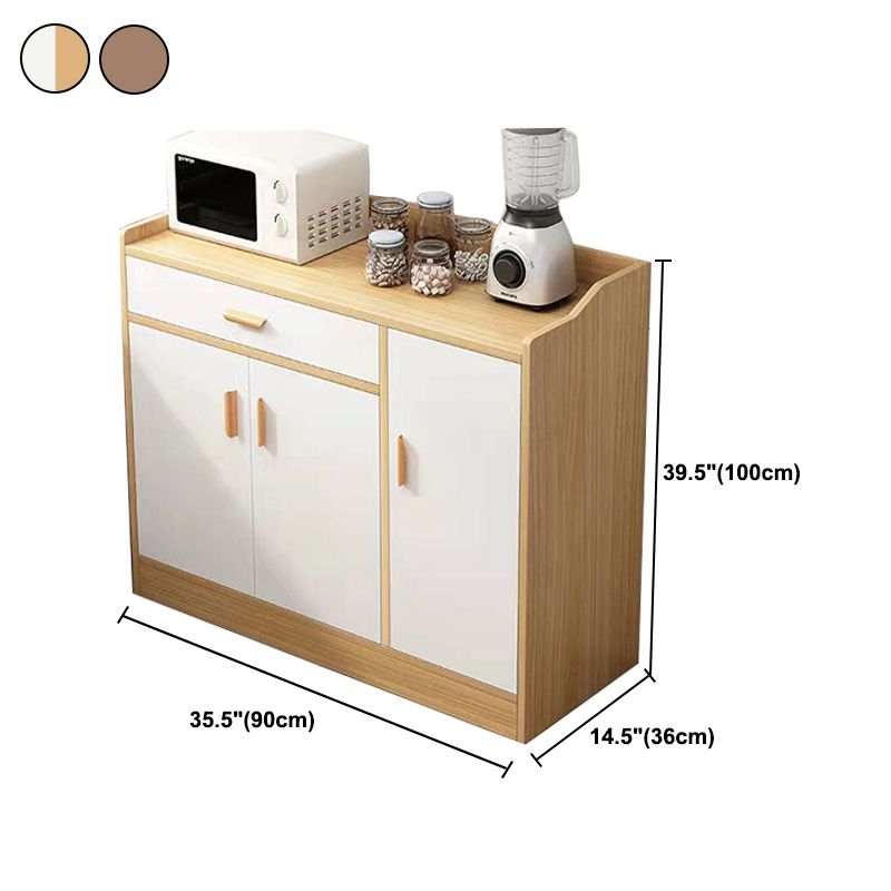 Contemporary Sideboard Engineered Wood Sideboard for Dining Room