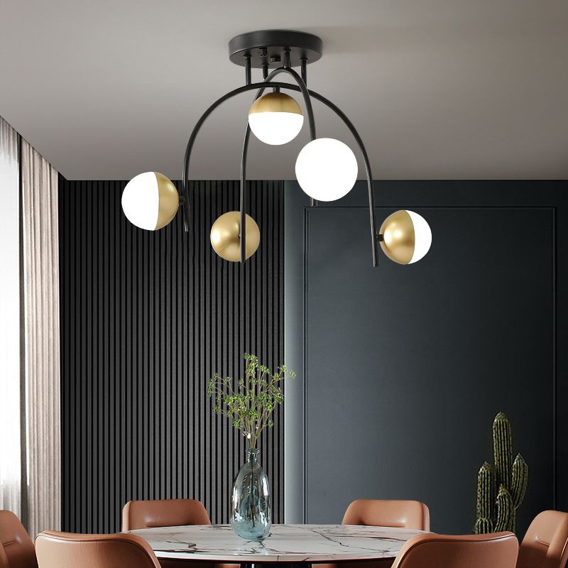 Acrylic Flush Mount Modern Style Flush Mount Lighting for Dining Room