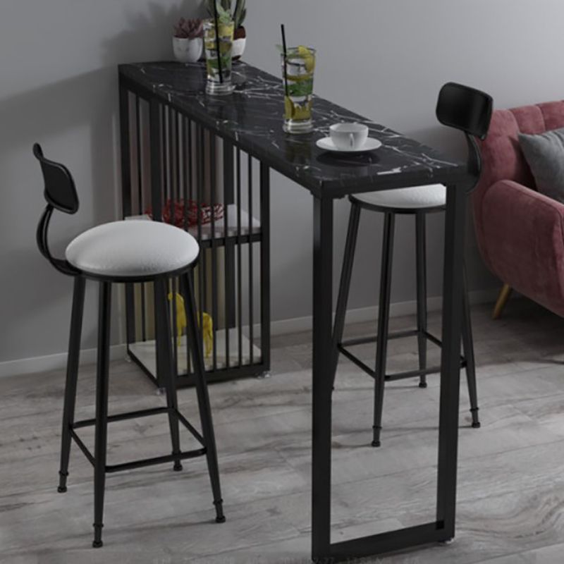 Modern Bar Table 42-inch Height Artificial Marble Top Bistro Table