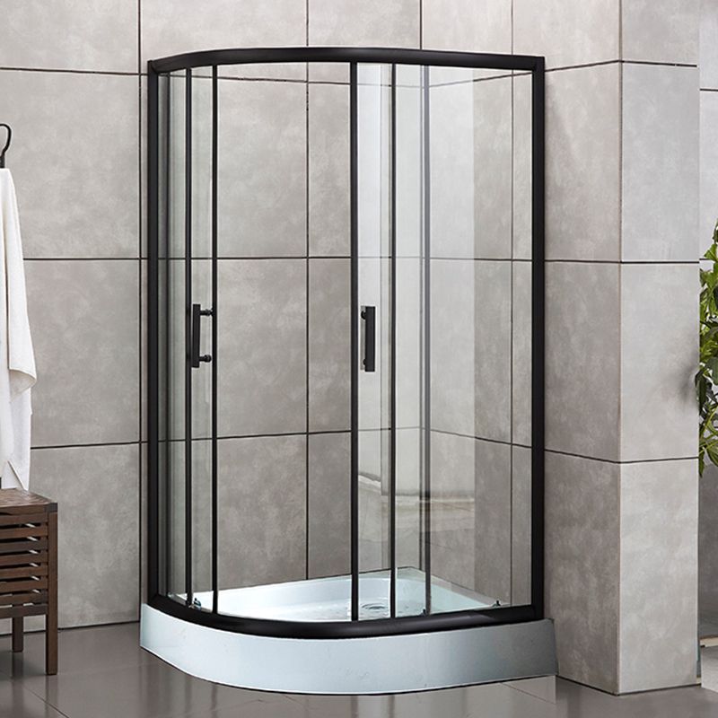 Corner Round Framed Shower Kit Double Sliding Double Sliding Shower Kit