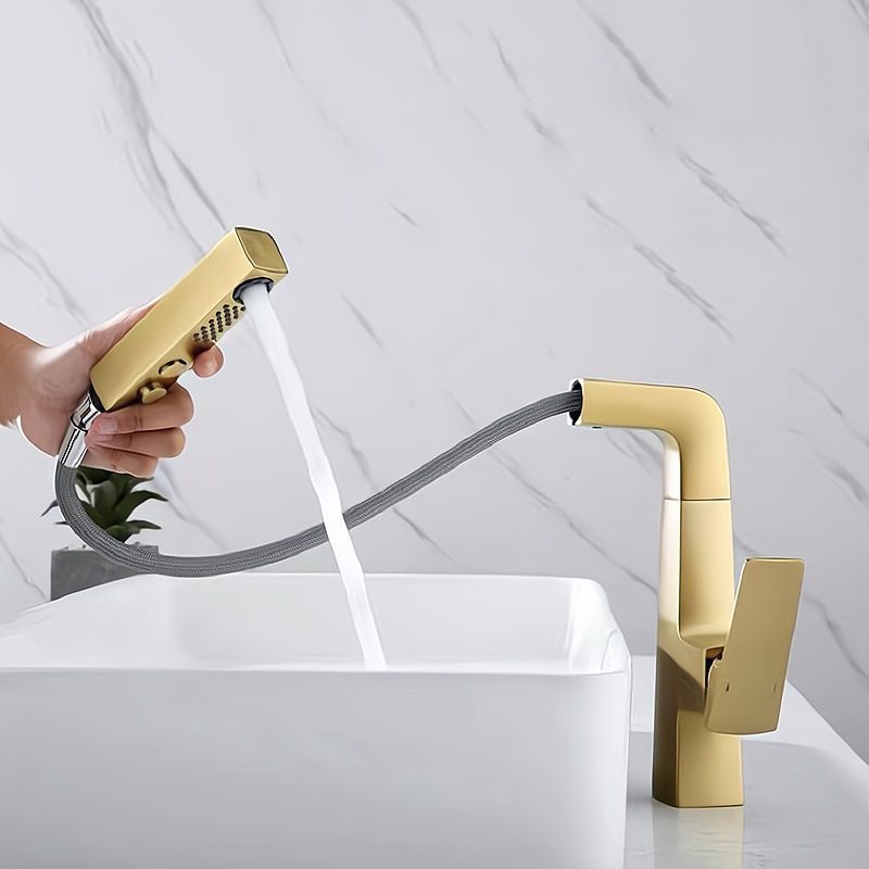 Lever Handles Basin Lavatory Faucet Modern Vanity Sink Faucet