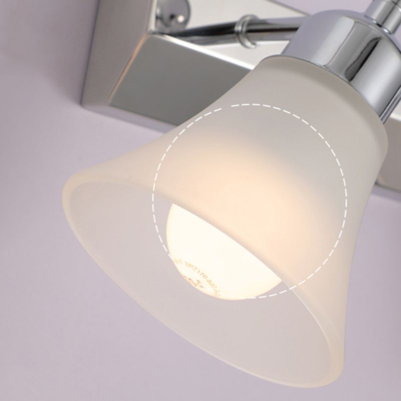 Modern Simple Makeup Mirror Light Nordic Bathroom Stainless Steel Mirror Lamp Fixture