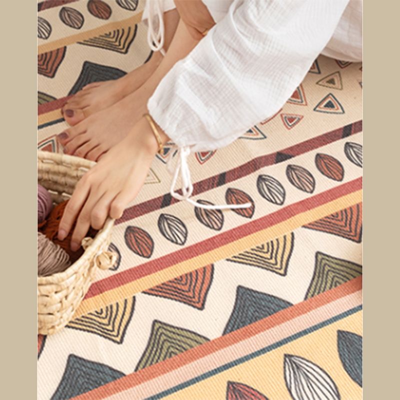 Alfombra de alfombra estampada americana vintage alfombra de interior bohemio para decoración del hogar
