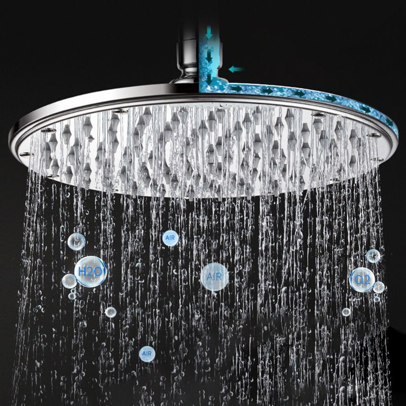 Contemporary Shower Head Combo Dual Shower Head Stainless Steel Wall-Mount Shower Head