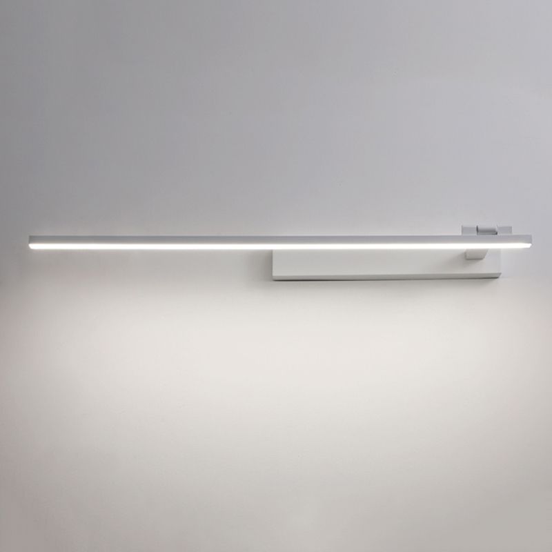 Lámpara lineal acrílica de tocador de tocador 1 luces minimalismo lámpara montada en la pared para baño