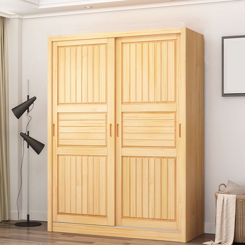 Modern Wardrobe Armoire Solid Wood Wardrobe Closet With Doors