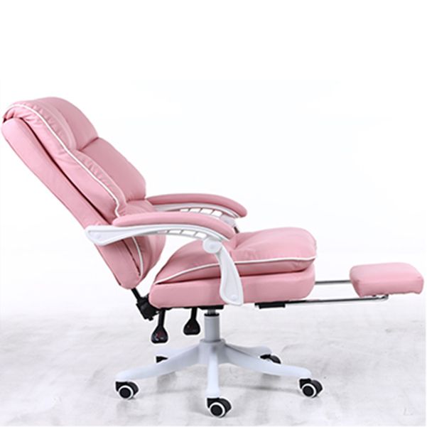 Executive Swivel Chair with Adjustable Arms Modern Computer Desk Chair with Wheels