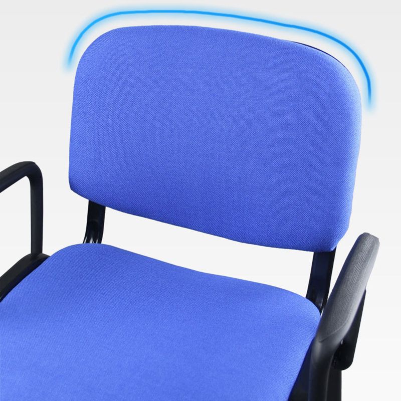 Low-Back Conference Chair Contemporary Upholstered Fixed Arms Chair