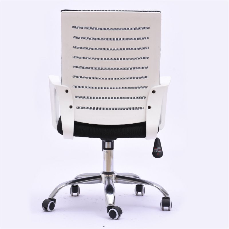 Black Mesh Office Chair Plastic Frame Desk Chair with Wheels