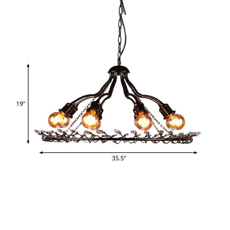 Black 8 Lumières lustre luminaire