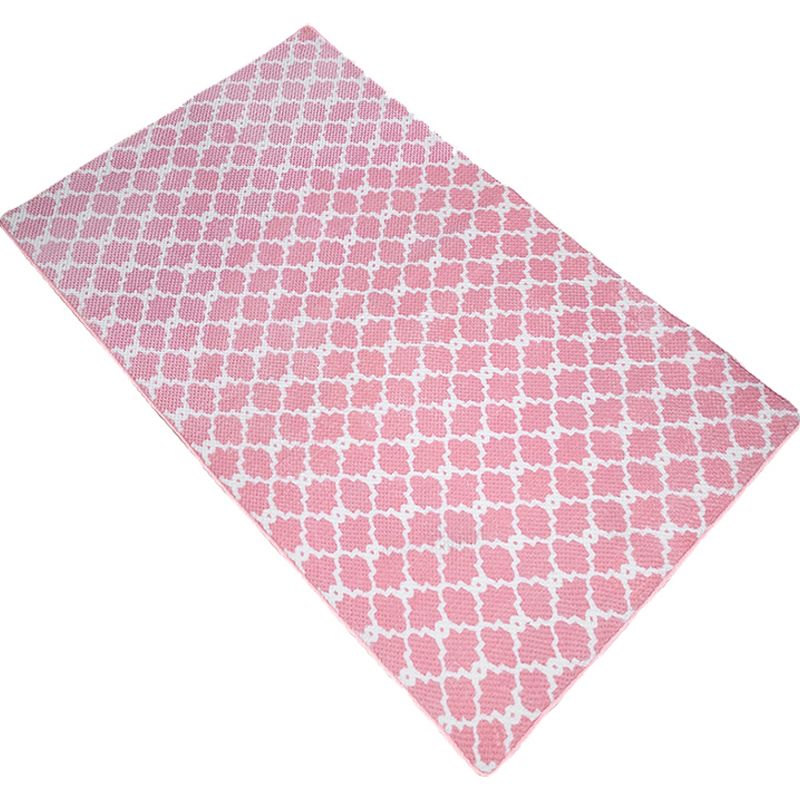 Tapis de chevet moderne tapis multicolore Quatrefoil Imprimer le tapis polyester non glipt support de la zone des animaux de compagnie lavable pour animaux de compagnie