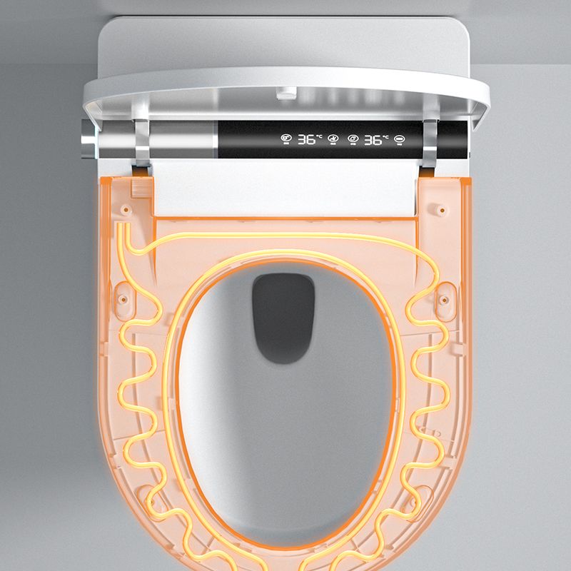 Foot Sensor Wall Hung Toilet Set Shatterproof Wall Mounted Bidet