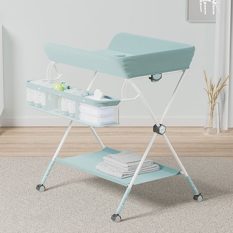 Folding Basket Baby Changing Table Portable Changing Table with Pad