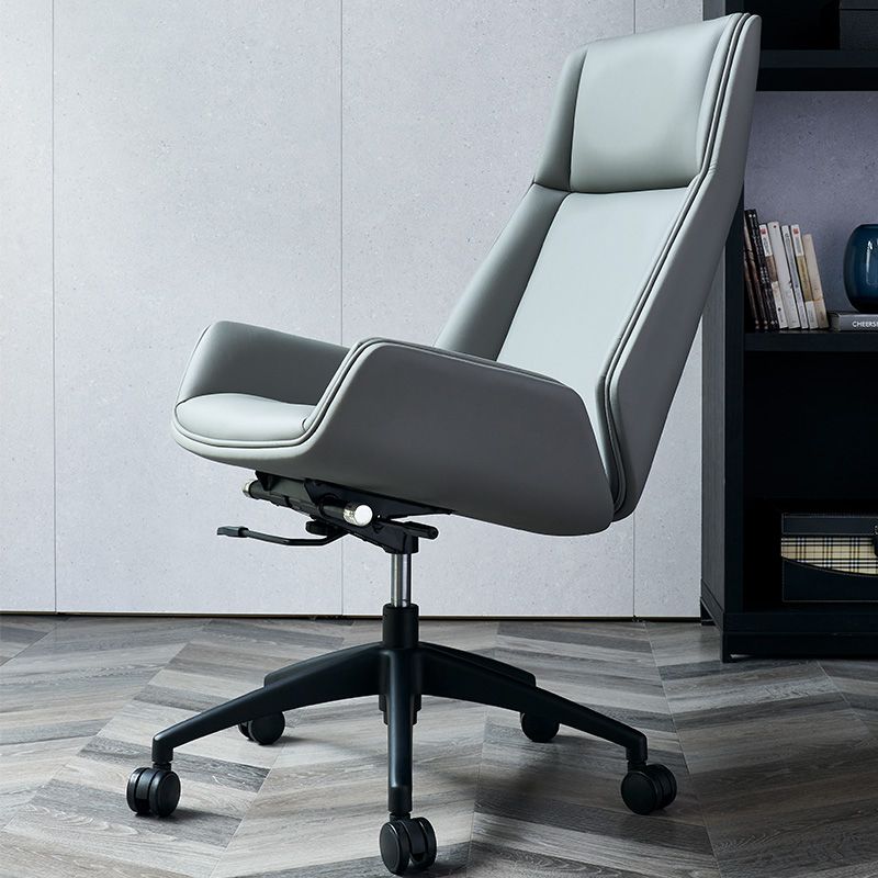 Contemporary Executive Ofiice Chair with Chrome Frame Armless Computer Desk Chair