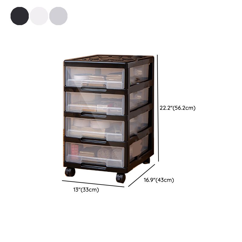 Vertical Transparent Filing Cabinet Modern Plastic Drawers Filing Cabinet