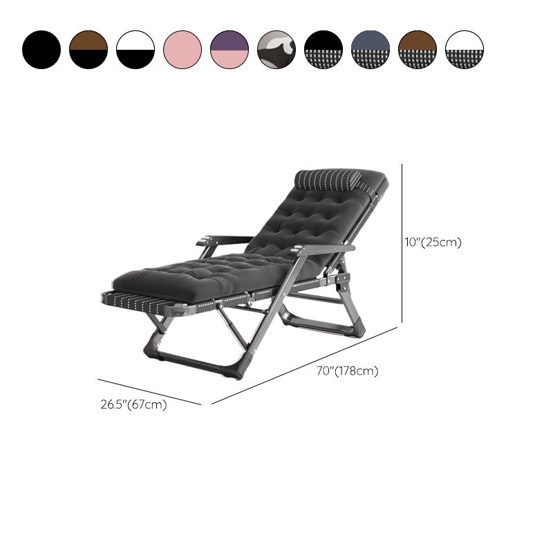 Contemporary Indoor Standard Recliner with Independent Foot Movement and Metal Base