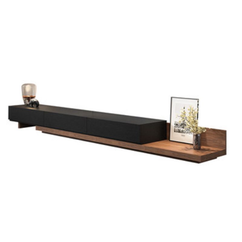 Wooden Media Console TV Stand Modern Media Console with 3 Drawers