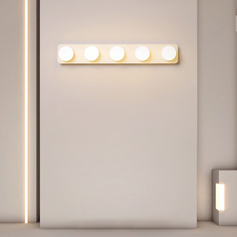 Moderno simple Mirror de tocador Bola LED LED Tono acrílico Ideas de iluminación de tocador de baño