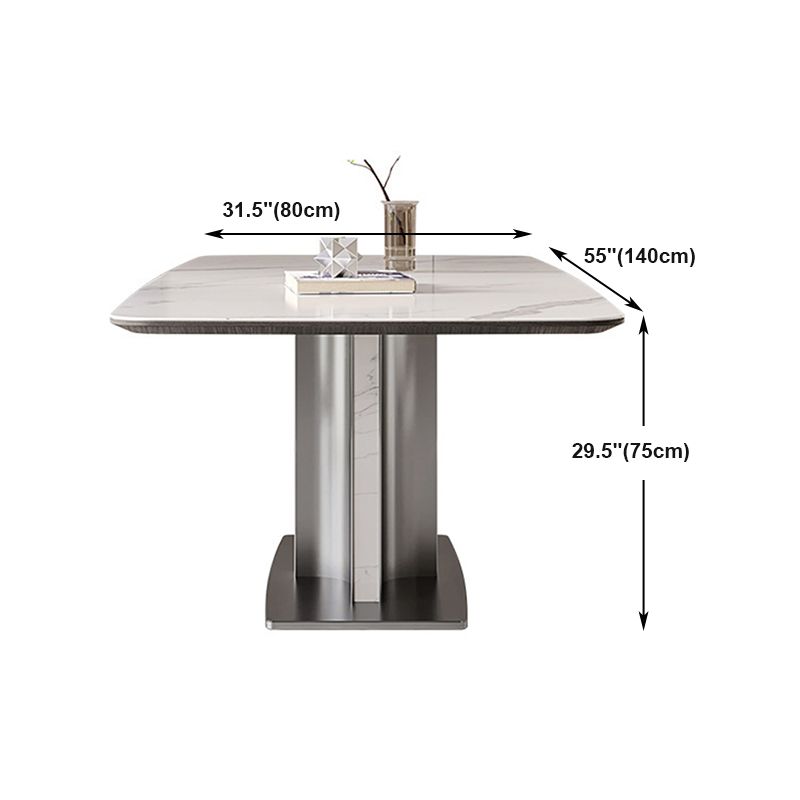 Contemporary 1/4/5/7 Pieces Dining Set Metal Dining Table Set