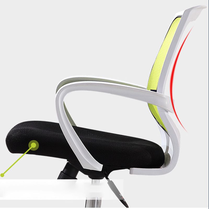 Fixed Arms Modern Office Chair Swivel Lumbar Support Office Chair