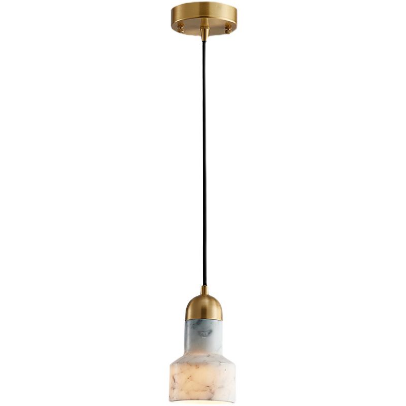 Geometric Pendant Lighting Modern Style Stone 1 Light Pendant Light Fixtures