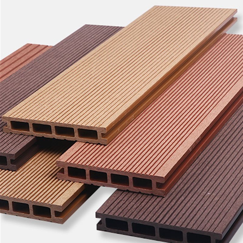 Contemporary Engineered Floor Tile Wire Brushed Nail Wooden Floor for Patio Garden