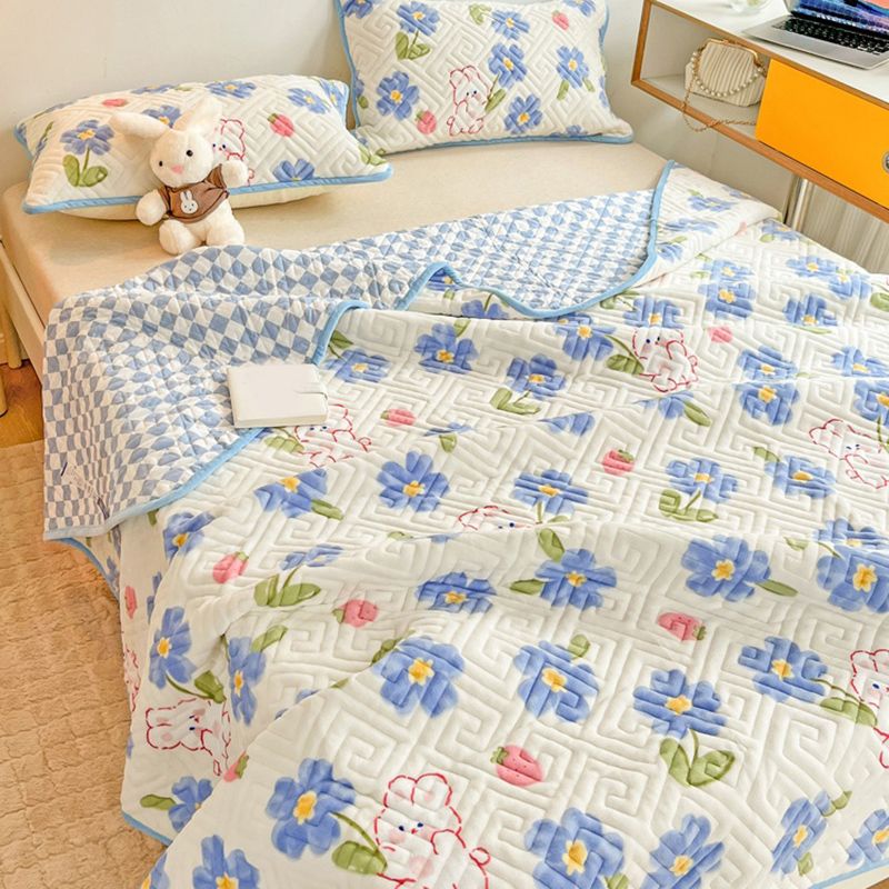 Breathable Knit Sheet Cartoon Pattern Non-Pilling Ultra-Soft Sheet