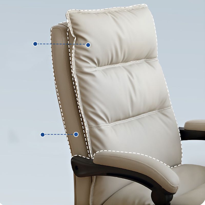 Adjustable Padded Arms Executive Chair Modern High Back Swivel Chair