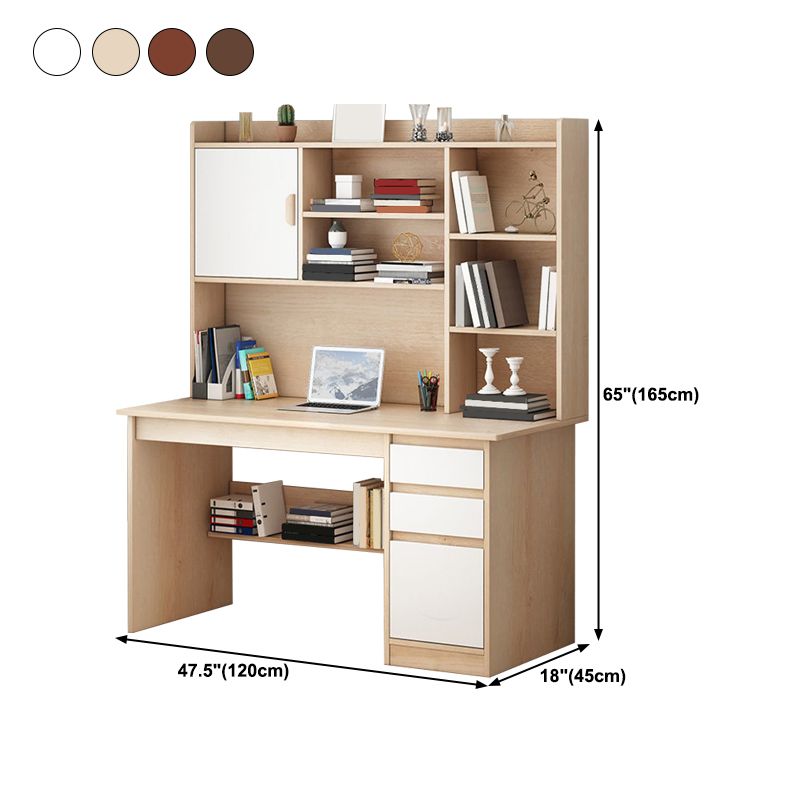 Rectangular Home Credenza Desk Contemporary Wood Writing Desk