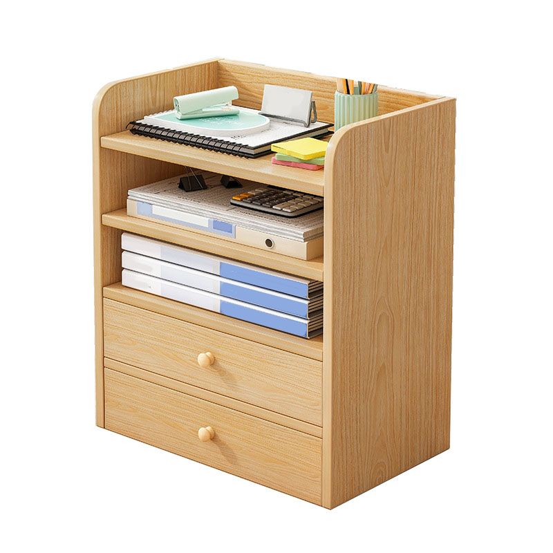 Contemporary File Cabinet Wood Vertical Filing Cabinet with Storage