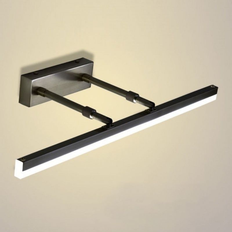 Lámparas de pared lineal de estilo moderno 1 Metal 1 luces de espejo LED de luz