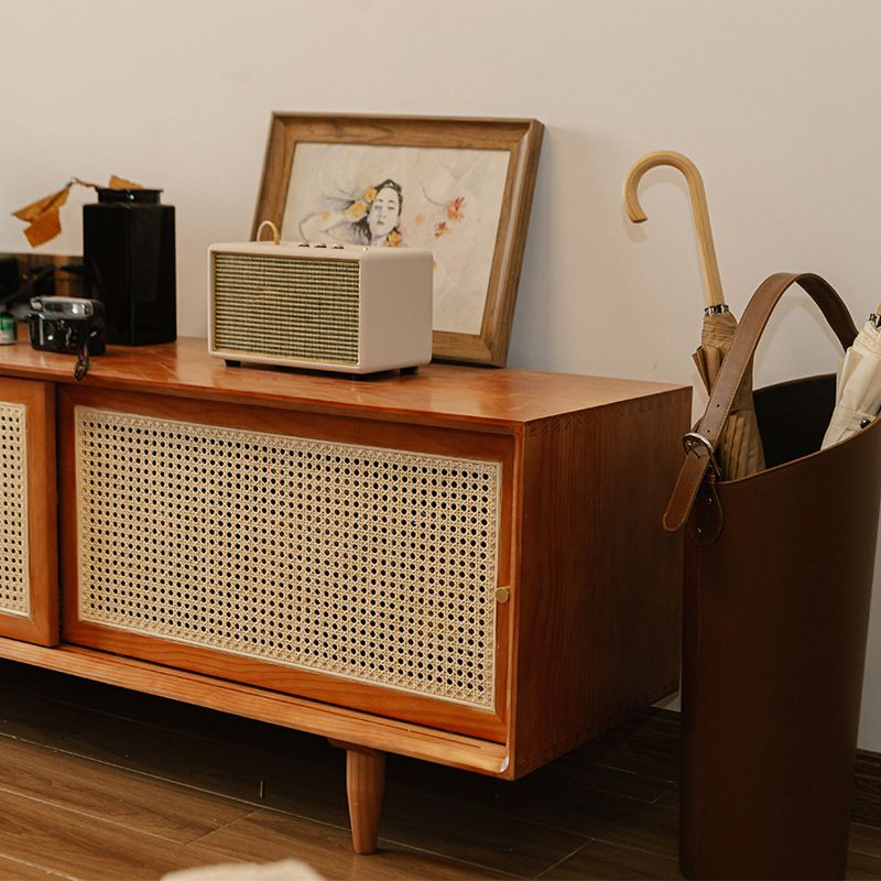 Traditional TV Media Console Wood Media Console TV Stand with Legs