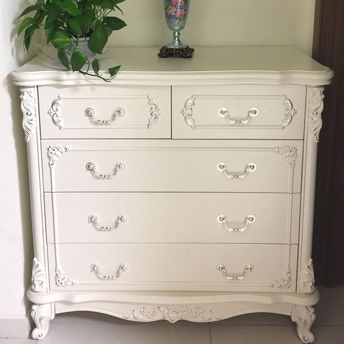 Modern Engineered Wood Buffet Sideboard White Buffet Server for Dining Room