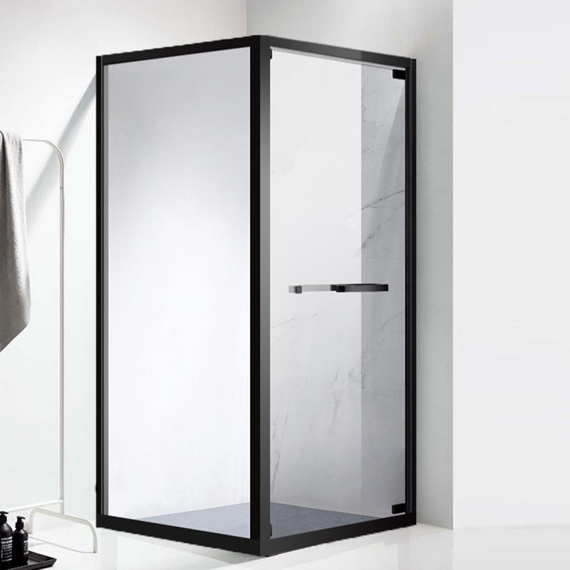 Rectangle Shower Enclosure Matt Black Tempered Glass Shower Enclosure