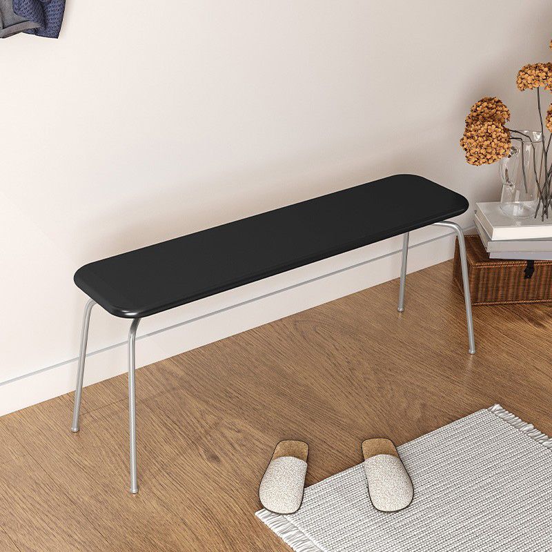 17.7" H Modern Seating Bench Solid Wood Entryway Bench with Legs