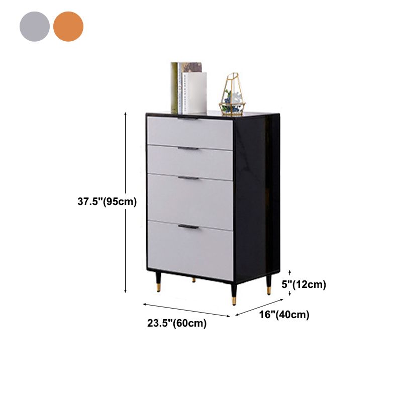 Modern Wood Credenza Simple Buffet Table with Drawer for Living Room