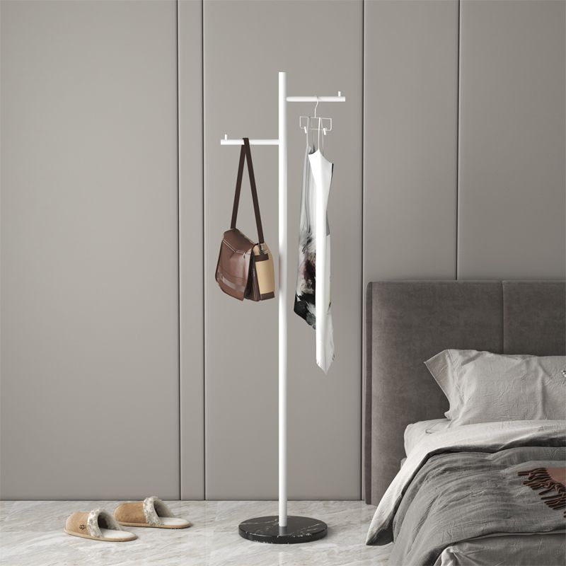 Hall Tree Contemporary Metal Coat Hanger Single Hall Stand with Hooks