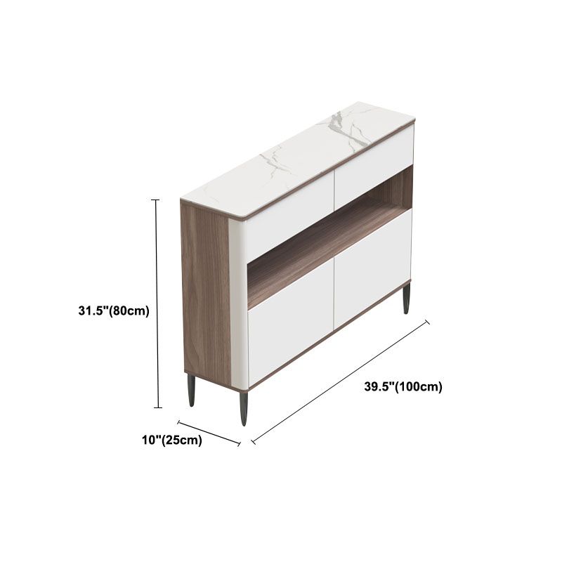 Glam Style Sideboard Door and Drawer Server for Home Kitchen